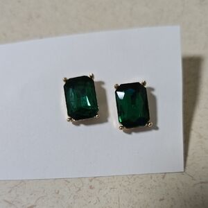 Elegant Green Stud Earrings